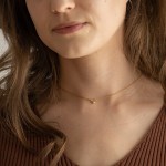 Naszyjnik srebrny złocony z kuleczką na kółku