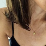 Naszyjnik srebrny pozłacany z zawieszką muszelką Lumi Cosi